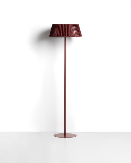 Уличный торшер Aldet на солнечных батареях терракотовый, диаметр 46 см