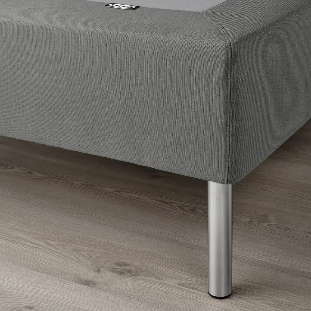 Каркас кровати - LYNGÖR / LYNGОR IKEA/ ЛЮНГЕРЬ ИКЕА, 140х200 см, серый