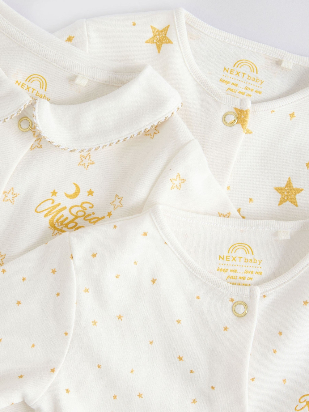 Комбинезон / Cлип для малышей Next AA7-904, 3 шт., Белый