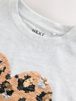 Футболка для девочки Next E44-443, Светло-серый