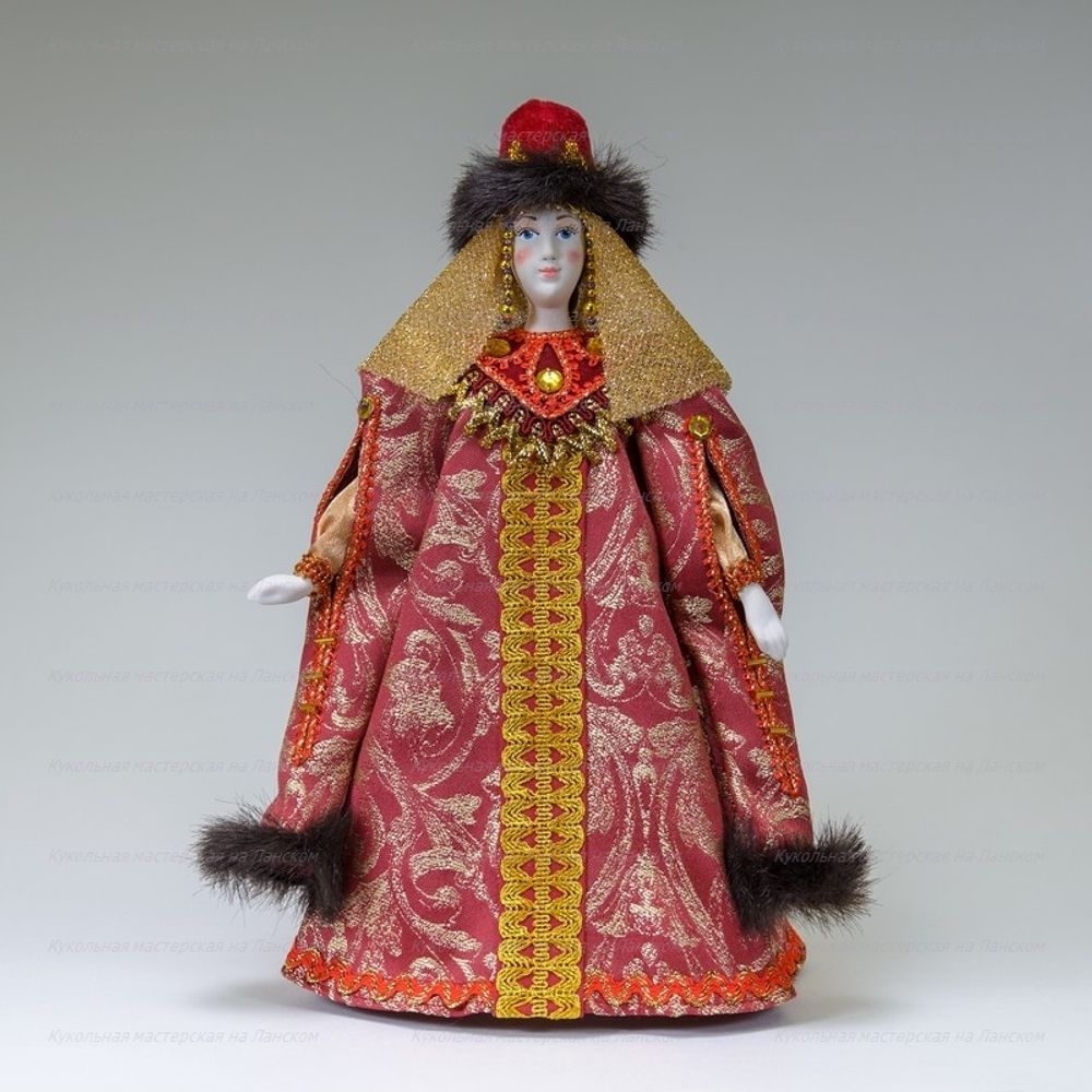 Сувенирная кукла Княжна в зимней телогрее