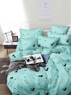 Простынь Simple House "Cat (полисатин)" 150х215 см