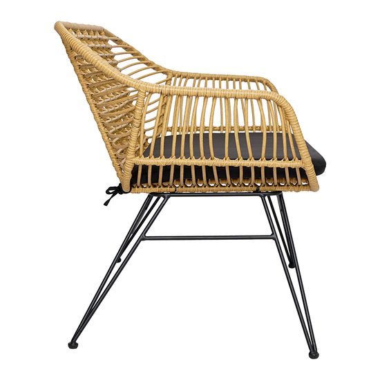 Кушетка vetle bent, 125х68х81 см, ротанг