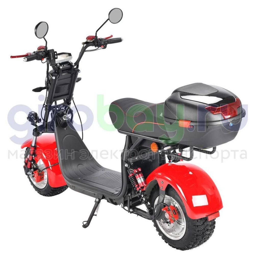 Электроскутер CityCoco WHITE SIBERIA PRO 2500w (Красный) фото 3 фото №8