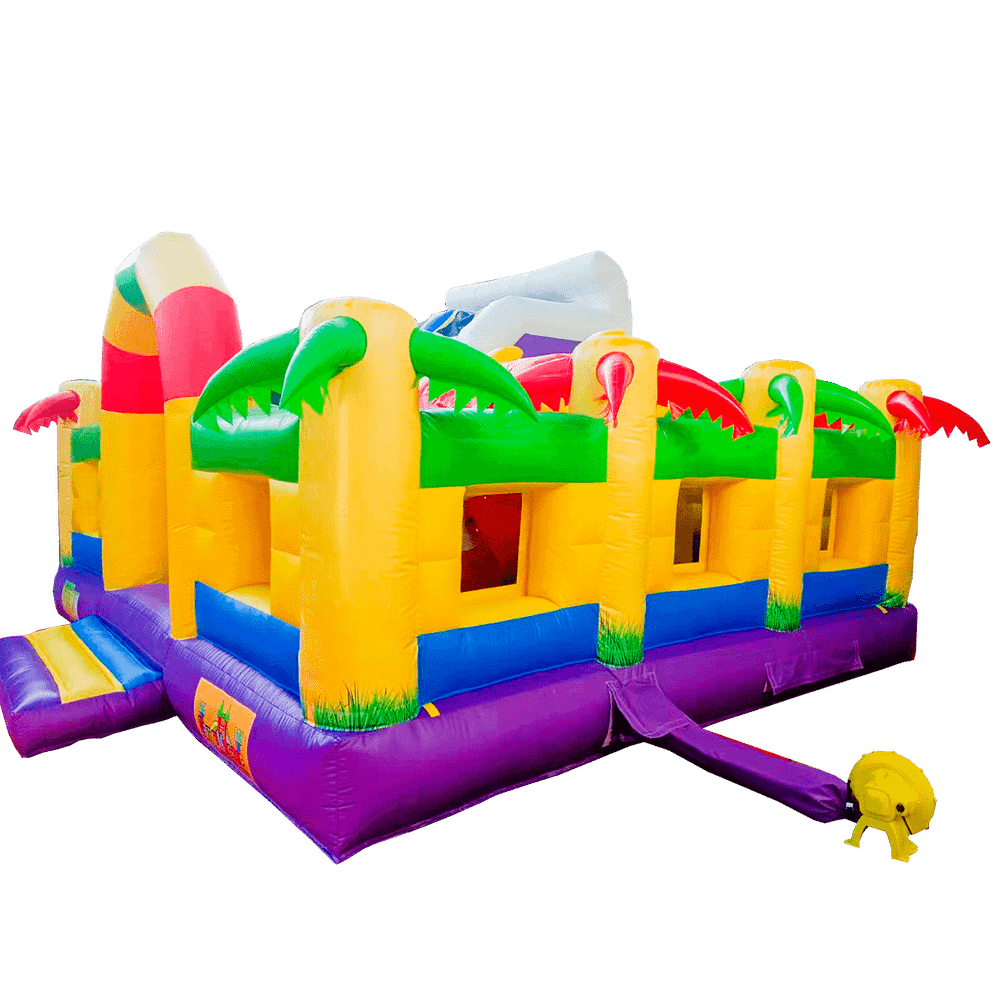 Коммерческий батут "Белый клык 2", размер 6*5*4 м