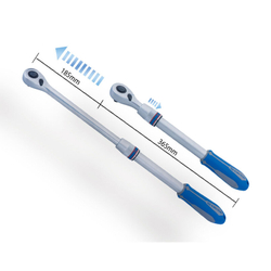 KING TONY (4773-22GS) Трещотка 1/2", 550 мм, 90 зубцов, флажковая с кнопкой, телескопическая