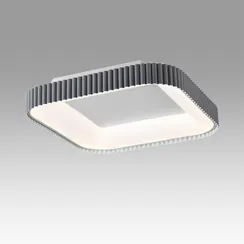 7769/56L AVRA LED SN 578 Светильник металл/белый/серый LED (56Вт+14Вт) 3000-6000K 500х500 IP43 пульт ДУ+подсветка SHARMEL