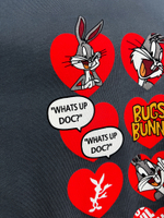 Футболка JN 087 удлиненная свободная с принтом спереди