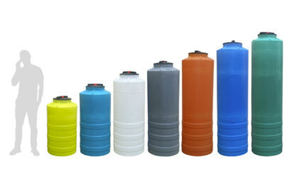 Бочка узкая Экогрупп ДВ 450 л. (455 л.) вертикальный (600x600x1870см;синий) - арт.561043