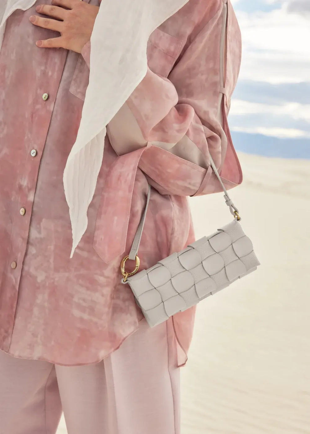 POLENE СУМКА NEITI, ЦВЕТ ЛЬДА