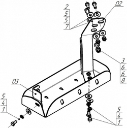 радиатора кондиционера, 3 мм, Сталь. для Kamaz Компас 9 2023-н.в., Motodor.27720