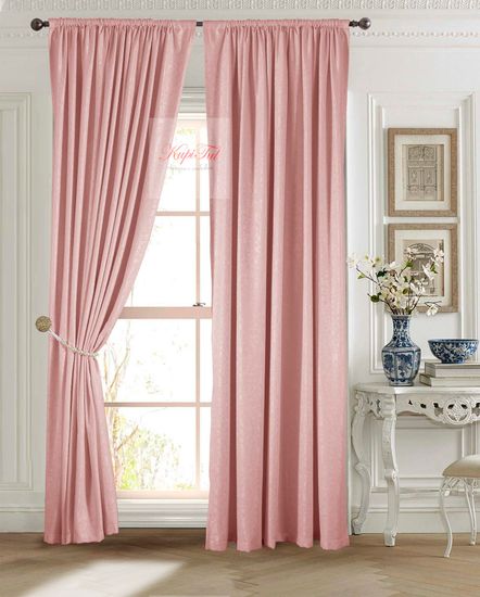 Луи (светло-розовый). Шторы из стриженного бархата