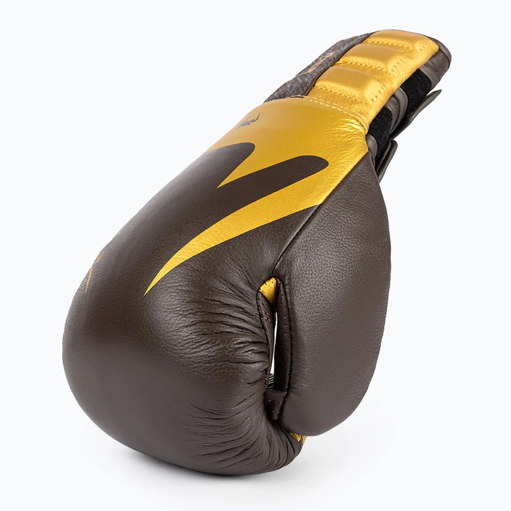 Боксёрские перчатки Venum Reverso Boxing chocolate/gold