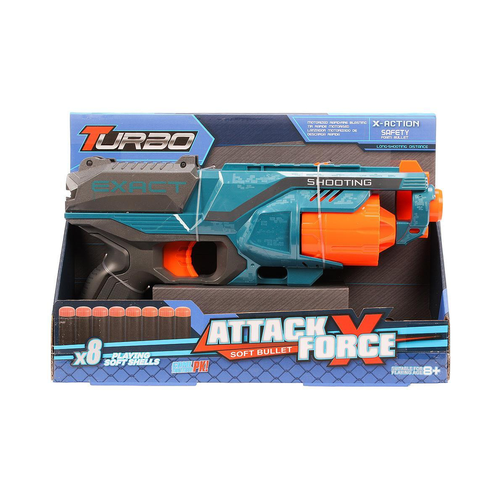 Пистолет с мягк.пулями, коробка BT322