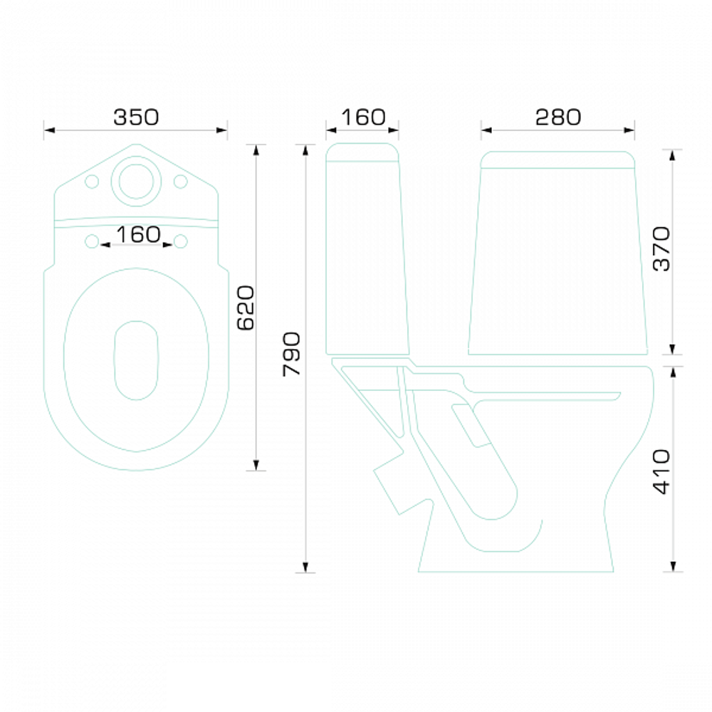 УНИТАЗ-КОМПАКТ W102 HOME DE LUXE С 1 УРОВНЕВОЙ АРМ.СИДЕНЬЕМ И БОЛТ. КРЕПЛЕНИЯ