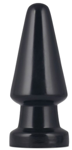 Черная анальная пробка King-Sized Anal Shocker - 19 см. (Цвет: черный)