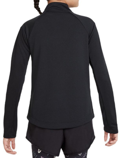 Футболка для девочки теннисная Nike Dri-Fit Long Sleeve Running Top - black