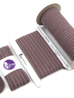 738 K-94/9 ОПТ Резинка ажурная Lauma, 9 мм, перец 738