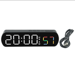 Часы настольные LED MIRROR NO.: 6639 White&RGB