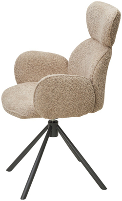 Стул VARDY 360 град.поворот. Хаки букле XD841-06 / Серый, ®DISAUR
