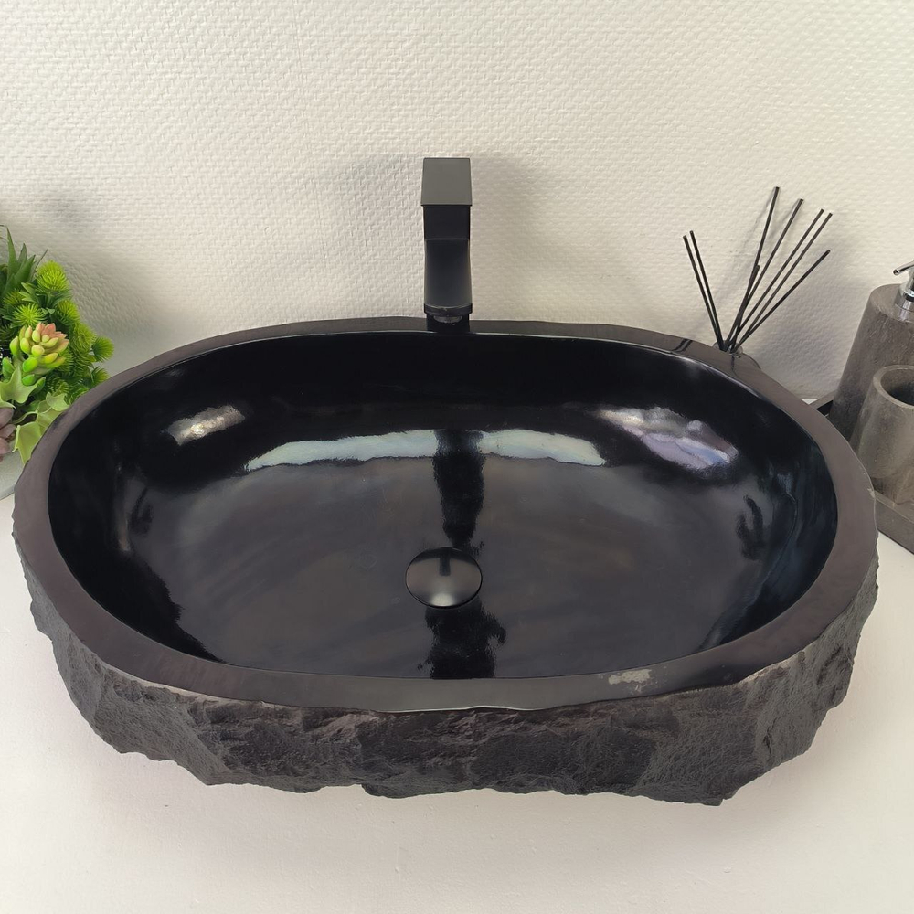 Раковина из андезита Erozy Black EA-64855 66*45*16 0038