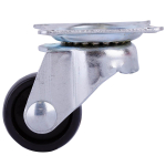 ОПОРА КОЛЕСНАЯ ПОВОР.НА ПЛОЩ. 24ММ ПЛАСТ (ЧЕРНЫЙ 1 ШТ)