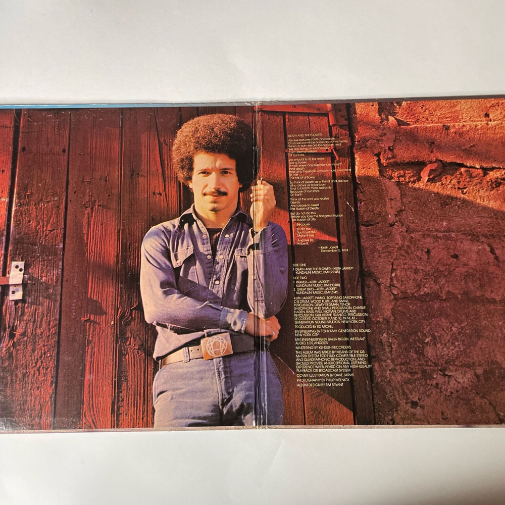 Винтажная виниловая пластинка LP Keith Jarrett Death And The Flower (USA 1975) Great Bird