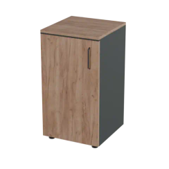 Шкаф для документов средний узкий закрытый Prego office 403х420х1240 ПОШСУ