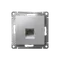 Розетка компьютерная 1-м AtlasDesign RJ45 кат.5E механизм алюм. SE ATN000383