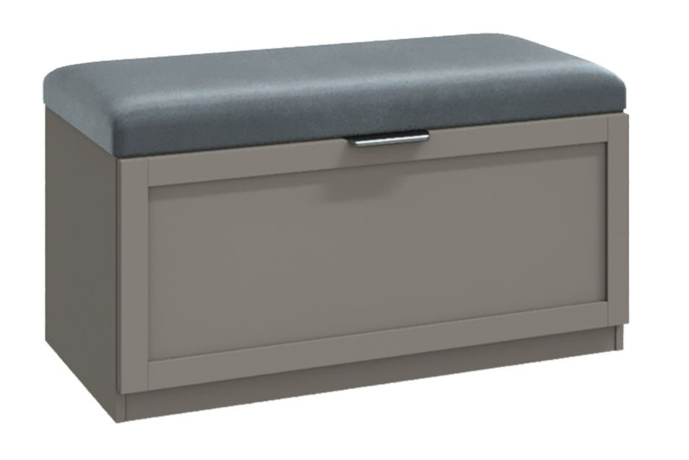 Тумба-обувница Нордик в прихожую 900х450х480, серо-коричневая