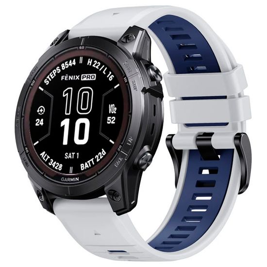 Ремешок силиконовый QuickFit 22 мм. для Garmin Fenix 7 PRO/7/6/5/5 plus, Quatix 5, MARQ, Forerunner 935 / 945, instinct, instinct 2 быстросъемный ( стиль Fenix 7 Pro )