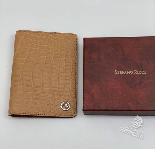 Обложка для паспорта из кожи крокодила Stefano Ricci