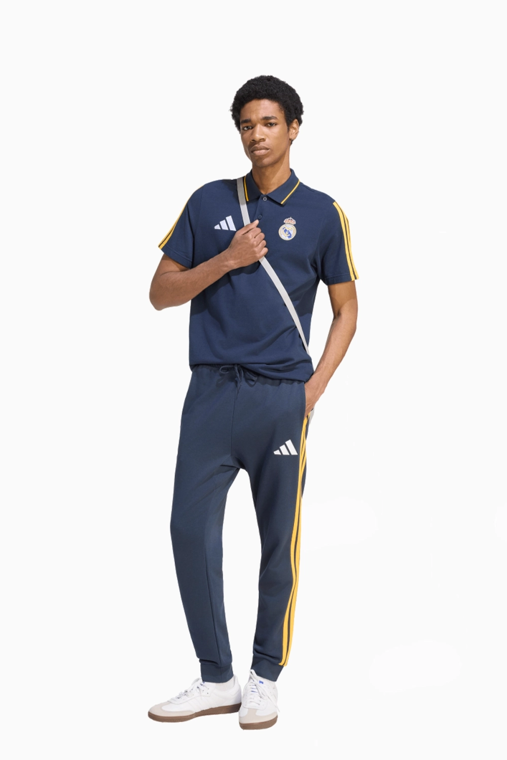 Футболка adidas Real Madrid 26/27 DNA Polo - темно-синий