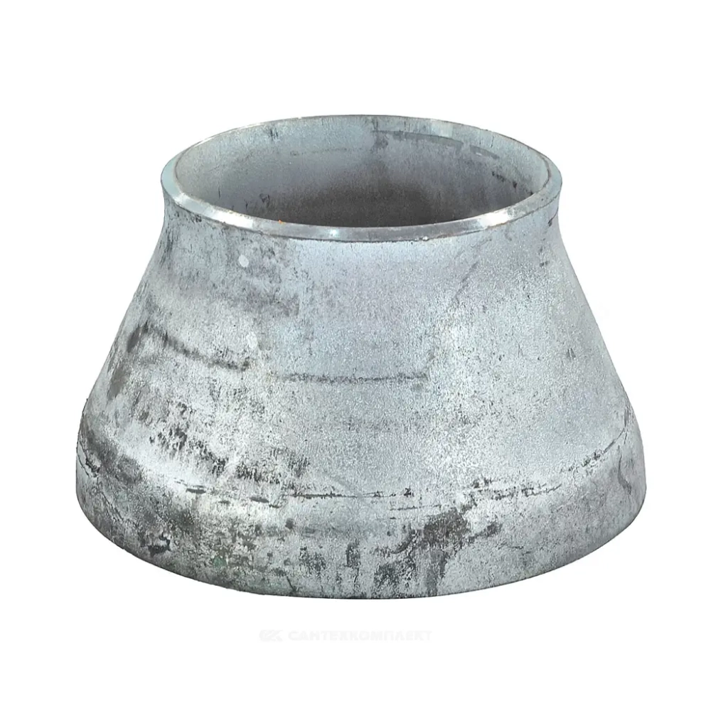 Переход стальной приварной концентрический оцинкованный бесшовный