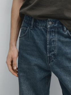 Massimo Dutti Джинсы широкого кроя, средне-синий