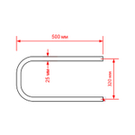 Полотенцесушитель MIXLINE SIMPLE P 32x50 (кнопочный выкл, 107 Вт) ХРОМ