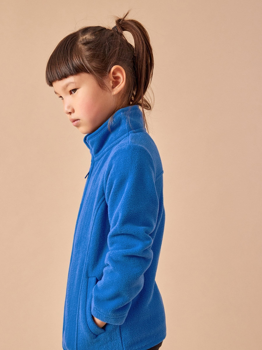 Куртка флисовая на молнии для девочки Next A11-493, Синий