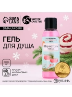 Гель для душа «Игристого года!», 100 мл, аромат малинового м
