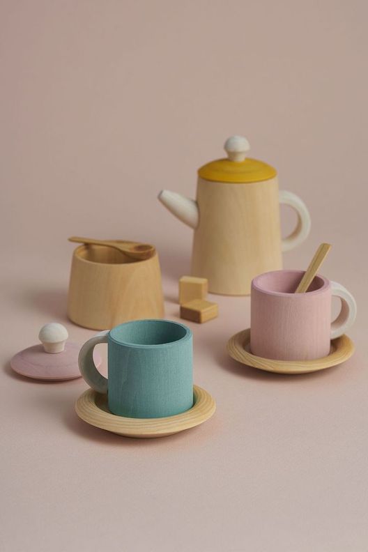 Чайный набор горчичный и розовый / Raduga Grez