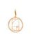 Фото подвески золотое сечение в круге из золота, вид спереди