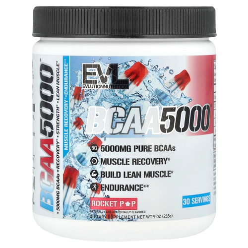 EVLution Nutrition, BCAA5000®, Rocket Pop, 255 г (9 унций)