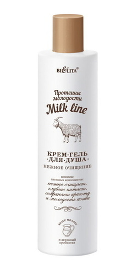 Milk line Крем-гель для душа Milk line "Нежное очищение" 400мл. Белита