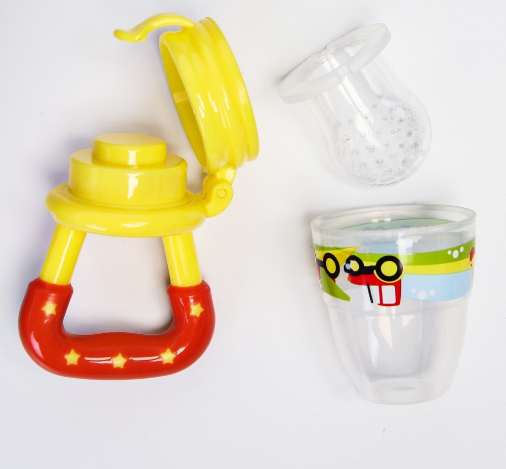 Ниблер «Наше сокровище», с силиконовой сеточкой, цвет жёлтый/оранжевый 2357262