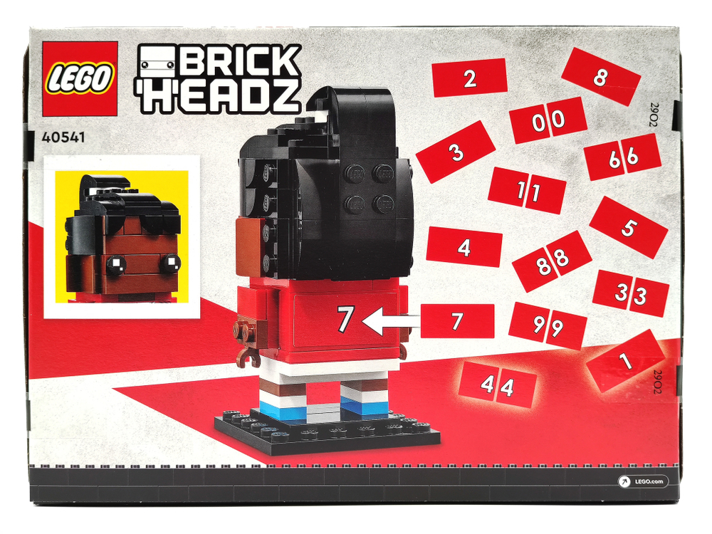 Конструктор LEGO BrickHeadz 40541 ФК Манчестер Юнайтед Брикхэдз