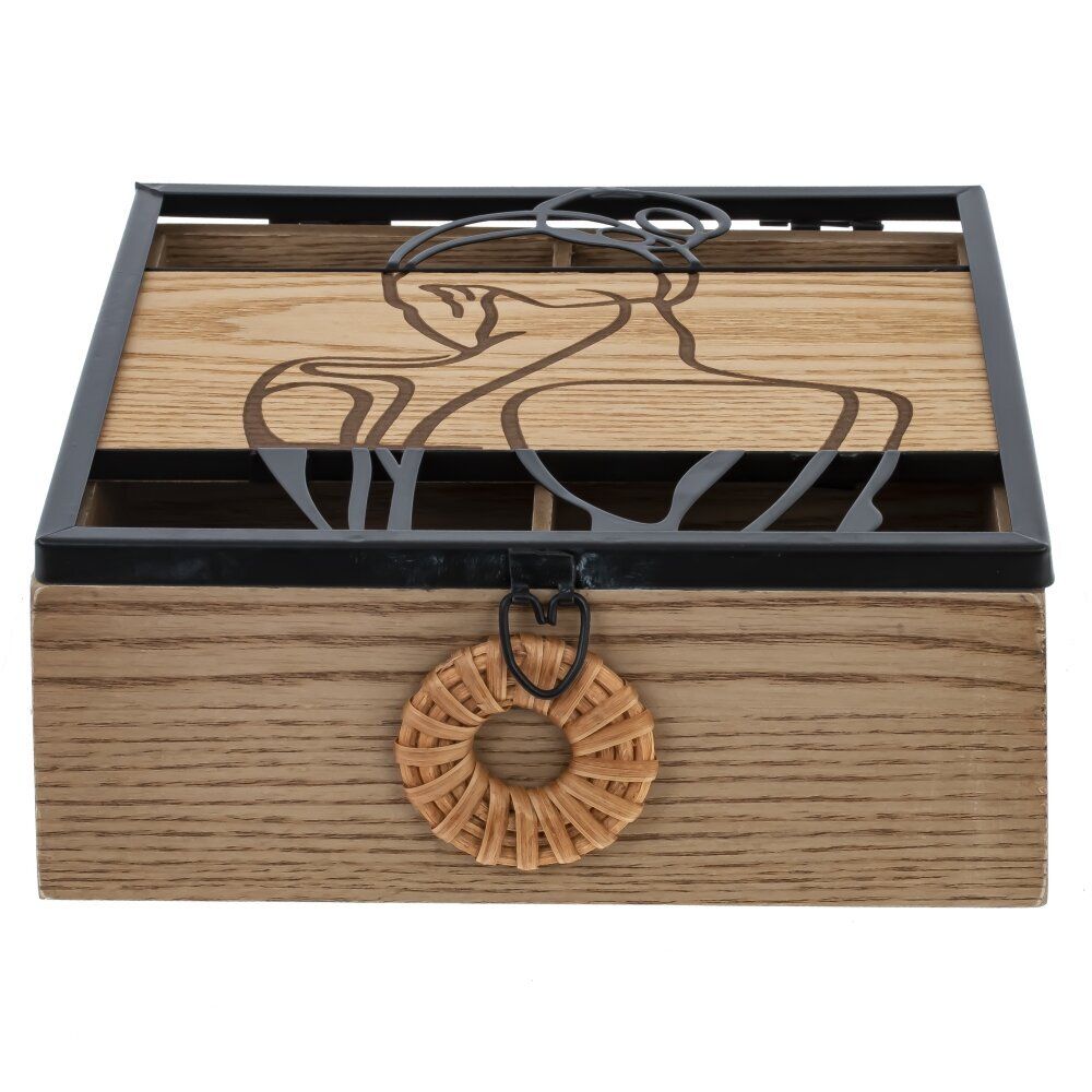 GAEM Шкатулка для чайных пакетиков, L16,5 W16,5 H6,5 см