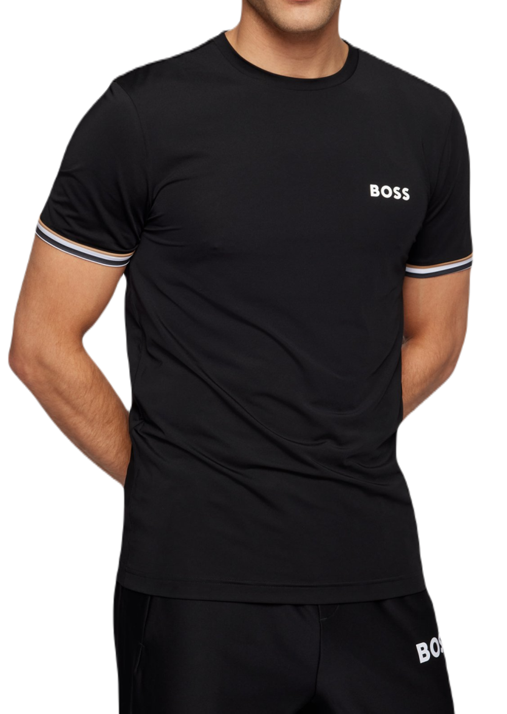 Футболка мужская теннисная BOSS x Matteo Berrettini Tee MB 2 - black