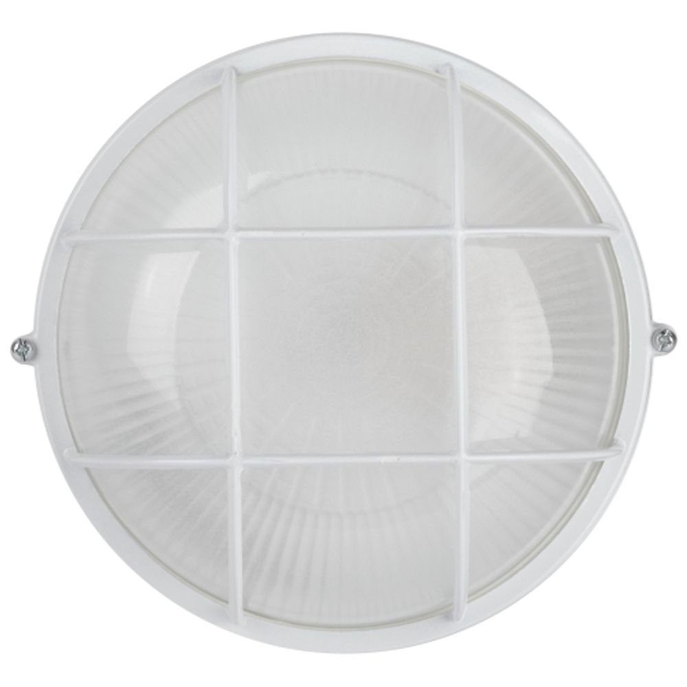 Светильник ЭРА НБП 03-60-002 Акватермо алюминий/стекло решетка IP54 E27 max 60Вт D176 круг белый