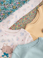 Пижама для девочки Next 970-304, 3 шт., Бежевый, Розовый, Голубой