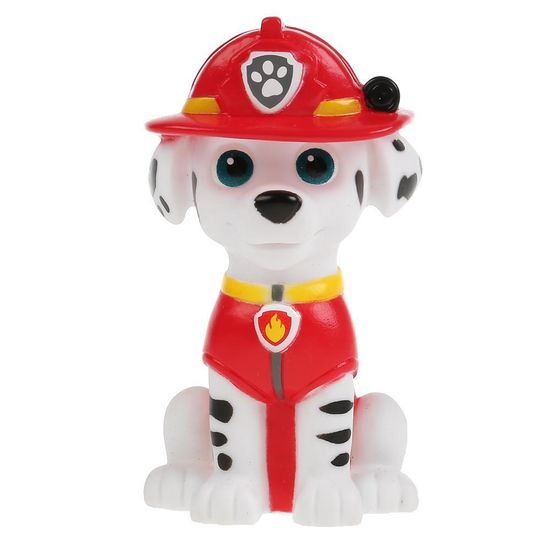 Игрушка пластизоль для ванны Щенячий Патруль Маршал 1шт, сетка КАПИТОШКА