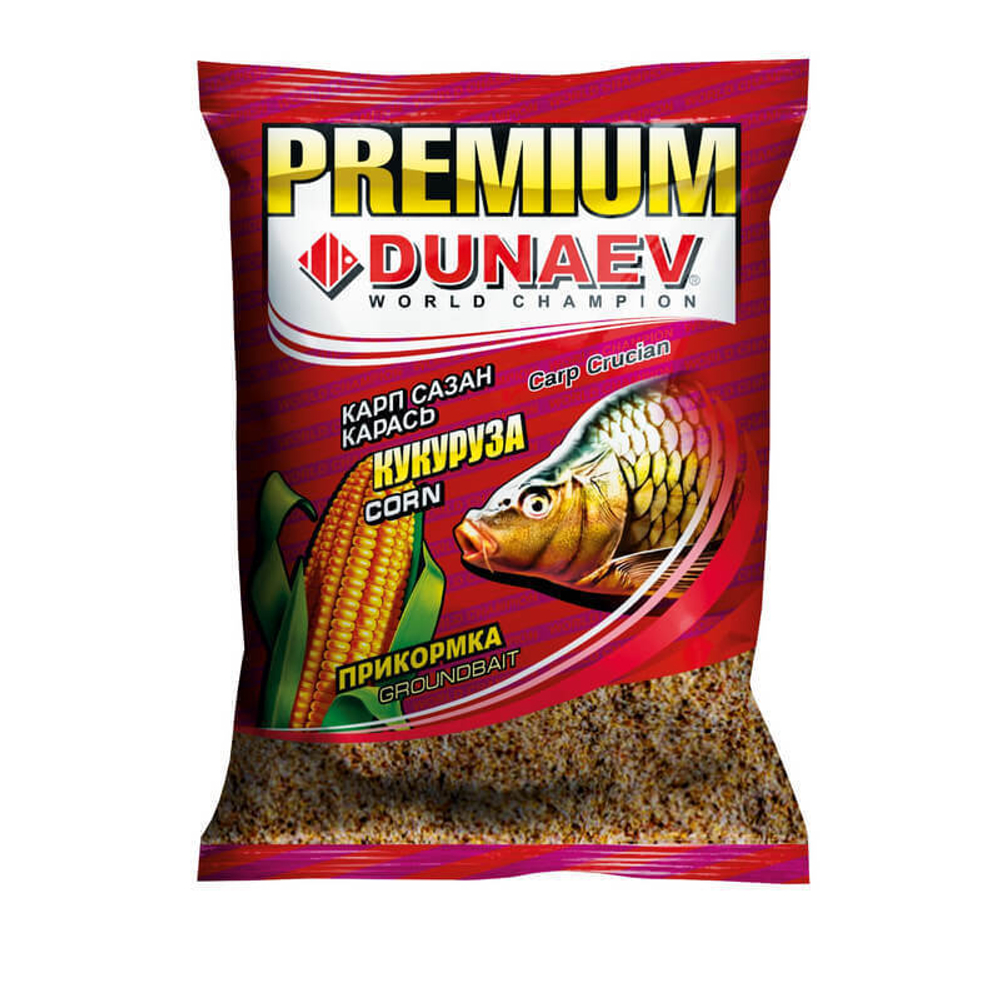 Прикормка "DUNAEV-PREMIUM" 1кг Карп-Сазан Кукуруза
